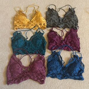 Lace Bralette Set - Multicolor